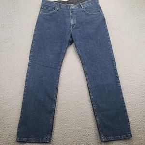 Wrangler Shirt Mens‎ 36x30 Blue Denim regular fit Jeans Cowboy Outdoors Casual